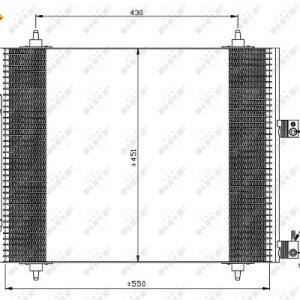 Condensator climatizare PEUGEOT EXPERT TEPEE (VF3X_) 2.0 16V benzina 140 cai NRF 35669