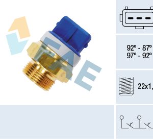 Comutator temperatura ventilator radiator PEUGEOT EXPERT platou / sasiu (223) 1.9 TD diesel 90 cai FAE 37920