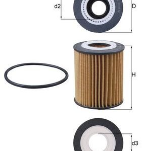 Filtru ulei PEUGEOT EXPERT caroserie (V_) 1.5 BlueHDi 120 diesel 120 cai MAHLE ORIGINAL OX 1237D