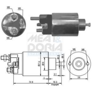 Solenoid electromotor PEUGEOT EXPERT caroserie (222) 2.0 benzina 136 cai MEAT DORIA 46029