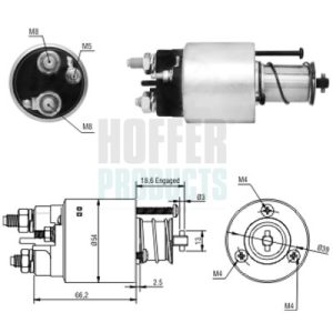Solenoid electromotor PEUGEOT EXPERT caroserie (222) 2.0 benzina 136 cai HOFFER 46054