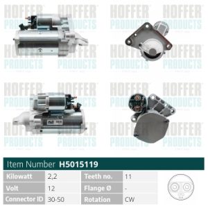 Electromotor PEUGEOT EXPERT TEPEE (VF3X_) 1.6 HDi 90 16V diesel 90 cai HOFFER H5015119