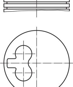 Piston PEUGEOT EXPERT caroserie (222) 1.9 D 70 diesel 69 cai MAHLE ORIGINAL 040 01 01