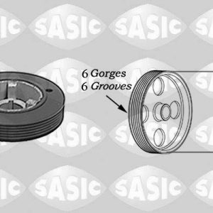 Fulie curea arbore cotit PEUGEOT EXPERT caroserie (222) 1.8 benzina 101 cai SASIC 5150H60