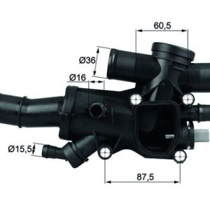 Termostat lichid racire PEUGEOT EXPERT TEPEE (VF3X_) 2.0 HDi 120 4x4 diesel 120 cai MAHLE ORIGINAL TH 44 83