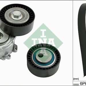 Set curea transmisie cu caneluri PEUGEOT EXPERT platou / sasiu (223) 2.0 HDi diesel 94 cai INA 529 0017 10