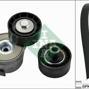 Set curea transmisie cu caneluri PEUGEOT EXPERT caroserie (VF3A_, VF3U_, VF3X_) 1.6 HDi 90 8V diesel 90 cai INA 529 0046 10