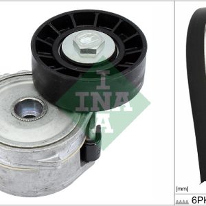 Set curea transmisie cu caneluri PEUGEOT EXPERT TEPEE (VF3X_) 2.0 HDi 120 diesel 120 cai INA 529 0105 10