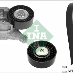 Set curea transmisie cu caneluri PEUGEOT EXPERT caroserie (222) 2.0 benzina 136 cai INA 529 0184 10