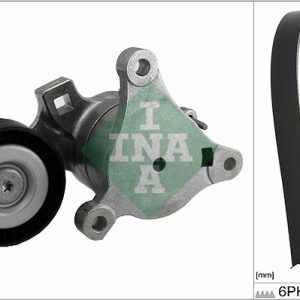 Set curea transmisie cu caneluri PEUGEOT EXPERT TEPEE (VF3X_) 2.0 16V benzina 140 cai INA 529 0214 10
