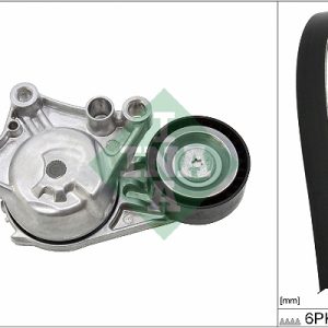 Set curea transmisie cu caneluri PEUGEOT EXPERT bus (V_) 1.6 BlueHDi 115 diesel 115 cai INA 529 0335 10