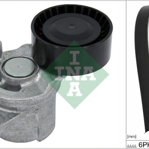Set curea transmisie cu caneluri PEUGEOT RIFTER 1.5 BlueHDi 130 diesel 130 cai INA 529 0379 10