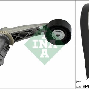 Set curea transmisie cu caneluri PEUGEOT RCZ 1.6 16V benzina 156 cai INA 529 0504 10