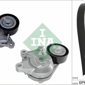 Set curea transmisie cu caneluri PEUGEOT EXPERT bus (V_) 1.6 BlueHDi 115 diesel 115 cai INA 529 0581 10