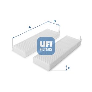 Filtru polen PEUGEOT EXPERT caroserie (V_) E-EXPERT HYDROGEN hidrogen 136 cai UFI 53.154.00