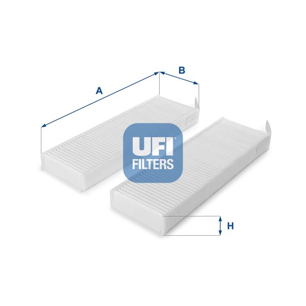 Filtru polen PEUGEOT EXPERT caroserie (V_) E-EXPERT HYDROGEN hidrogen 136 cai UFI 53.154.00