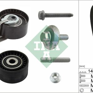 Kit distributie PEUGEOT BIPPER TEPEE 1.4 HDi diesel 68 cai INA 530 0239 10
