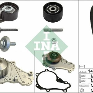 Set pompa apa + curea dintata PEUGEOT BIPPER TEPEE 1.4 HDi diesel 68 cai INA 530 0239 30