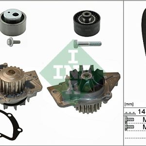 Set pompa apa + curea dintata PEUGEOT EXPERT caroserie (222) 2.0 HDI diesel 94 cai INA 530 0470 30