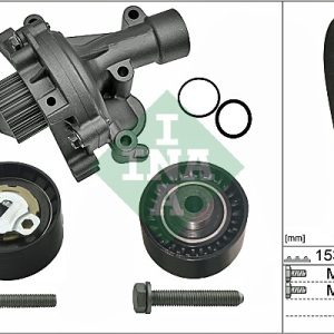 Set pompa apa + curea dintata PEUGEOT EXPERT TEPEE (VF3X_) 2.0 16V benzina 140 cai INA 530 0471 30