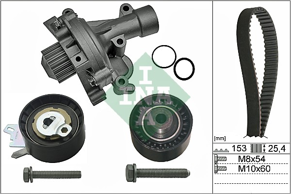 Set pompa apa + curea dintata PEUGEOT EXPERT TEPEE (VF3X_) 2.0 16V benzina 140 cai INA 530 0471 30