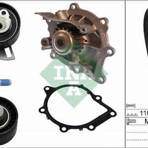 Set pompa apa + curea dintata PEUGEOT EXPERT platou / sasiu (V_) 2.0 BlueHDi 120 diesel 122 cai INA 530 0691 30