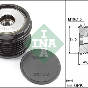 Fulie alternator PEUGEOT EXPERT caroserie (V_) 1.6 BlueHDi 115 diesel 115 cai INA 535 0308 10