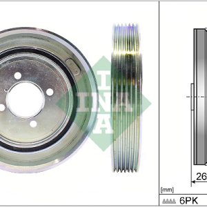 Fulie curea arbore cotit PEUGEOT EXPERT (224_) 1.9 D diesel 69 cai INA 544 0040 10