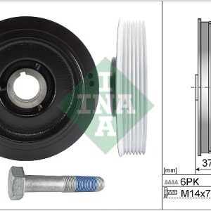Set fulie arbore cotit PEUGEOT EXPERT (224_) 2.0 HDI diesel 109 cai INA 544 0058 20