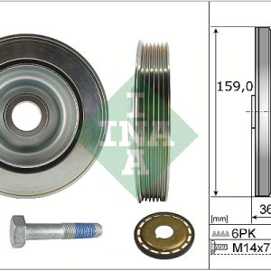 Set fulie arbore cotit PEUGEOT EXPERT platou / sasiu (V_) 2.0 BlueHDi 145 diesel 145 cai INA 544 0173 21