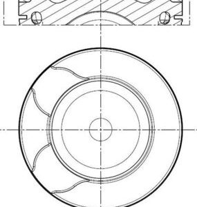 Piston PEUGEOT EXPERT caroserie (VF3A_, VF3U_, VF3X_) 2.0 HDi 165 diesel 163 cai MAHLE ORIGINAL 039 PI 00117 000