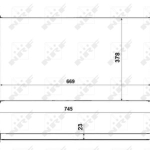 Radiator racire motor PEUGEOT ION Electric electric 64 cai NRF 58189A