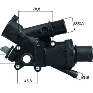 Termostat lichid racire PEUGEOT EXPERT TEPEE (VF3X_) 2.0 HDi 100 diesel 98 cai MAHLE ORIGINAL TH 43 83