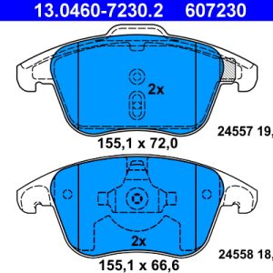 Placute frana PEUGEOT RCZ 2.0 HDi diesel 163 cai ATE 13.0460-7230.2