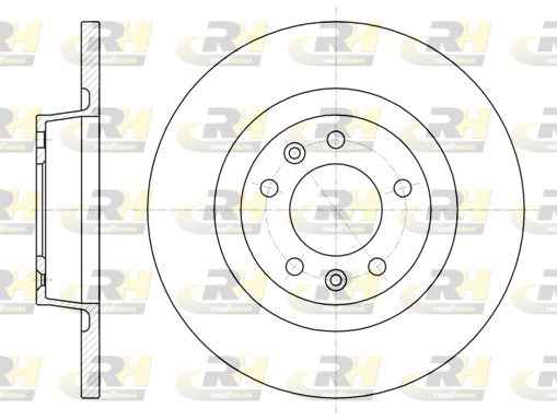 Disc frana PEUGEOT EXPERT TEPEE (VF3X_) 2.0 HDi 120 4x4 diesel 120 cai ROADHOUSE 61053.00