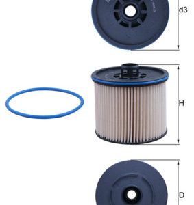 Filtru combustibil PEUGEOT EXPERT caroserie (V_) 1.5 BlueHDi 100 diesel 102 cai MAHLE ORIGINAL KX 652D