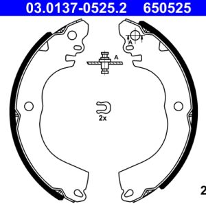 Set saboti frana PEUGEOT ION Electric electric 64 cai ATE 03.0137-0525.2