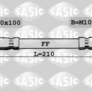 Furtun frana PEUGEOT RCZ 1.6 16V benzina 200 cai SASIC 6600012