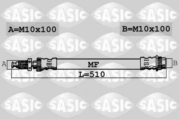 Furtun frana PEUGEOT EXPERT caroserie (VF3A_, VF3U_, VF3X_) 2.0 16V benzina 140 cai SASIC 6600043