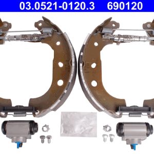 Set saboti frana PEUGEOT BIPPER (AA_) 1.3 HDi 80 / BlueHDi 80 diesel 80 cai ATE 03.0521-0120.3