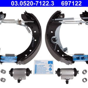 Set saboti frana PEUGEOT EXPERT caroserie (VF3A_, VF3U_, VF3X_) 1.6 HDi 90 8V diesel 90 cai ATE 03.0520-7122.3
