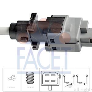 Comutator actionare ambreiaj (Tempomat) PEUGEOT BOXER platou / sasiu (ZCT_) 2.8 HDi diesel 126 cai FACET 7.1196