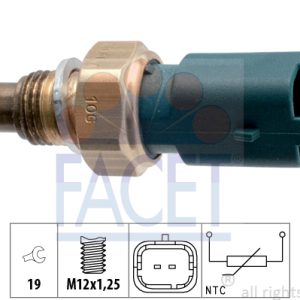 Senzor temperatura lichid de racire PEUGEOT EXPERT platou / sasiu 2.0 HDi 130 diesel 128 cai FACET 7.3317