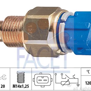 Senzor temperatura lichid de racire PEUGEOT EXPERT caroserie (222) 1.9 TD diesel 92 cai FACET 7.3558