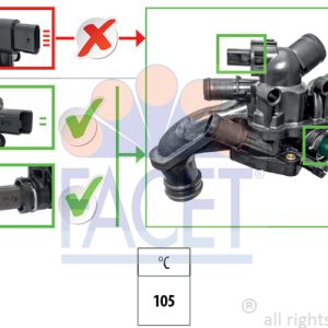 Termostat lichid racire PEUGEOT RCZ 1.6 16V benzina 156 cai FACET 7.8927