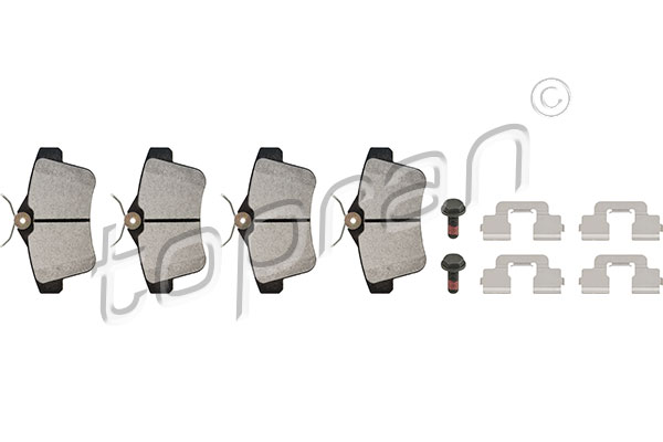 Placute frana PEUGEOT RCZ 1.6 16V benzina 200 cai TOPRAN 722 832