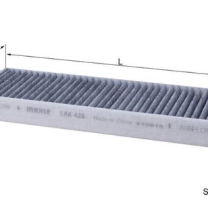 Filtru polen PEUGEOT EXPERT platou / sasiu (V_) E-EXPERT electric 136 cai MAHLE ORIGINAL LAK 428/S