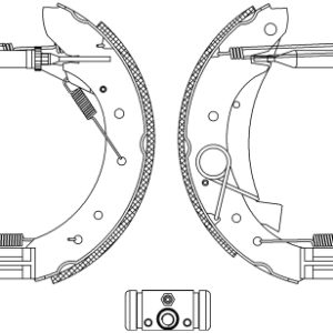Set saboti frana PEUGEOT EXPERT caroserie (VF3A_, VF3U_, VF3X_) 1.6 HDi 90 16V diesel 90 cai TEXTAR 84049601