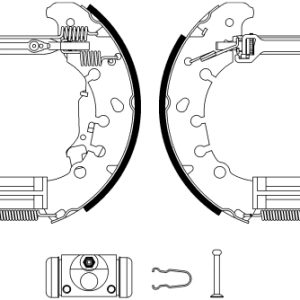 Set saboti frana PEUGEOT BIPPER TEPEE 1.4 benzina 73 cai TEXTAR 84065301