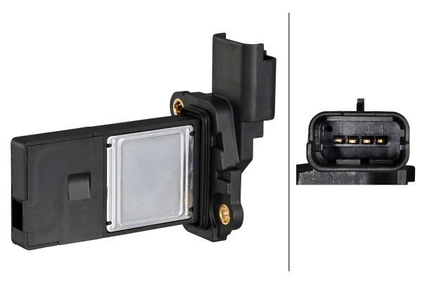 Senzor debit aer PEUGEOT EXPERT caroserie (V_) 1.5 BlueHDi 100 diesel 102 cai HELLA 8ET 358 095-211